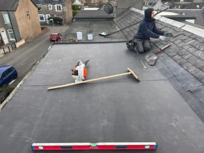 Roof flashing installation in Cheshire