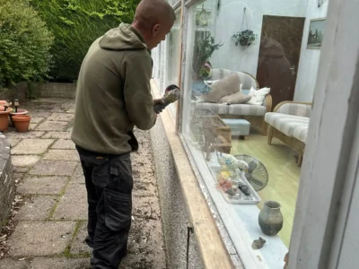 Roof damage repair near Cheshire